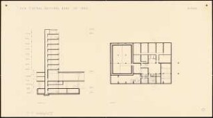 New Central National Bank of Iraq, Bagdad: Section A-A’ Basement, 1:200, (von Inv.nr. 39316)