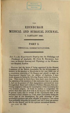 Edinburgh medical and surgical journal, 1845 = T. 63