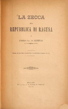 La zecca della Repubblica di Ragusa