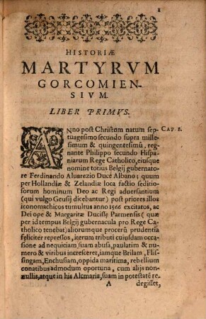 Historia Martyrum Gorcomiensium : libri IV.
