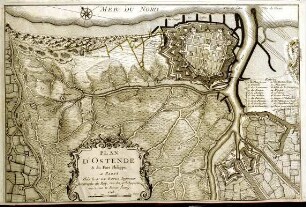 WHK 23 Österreichischer Sukzessionskrieg 1740-1748 bis zum Aachener Frieden: Plan von Ostende und Fort Philippe, 1745