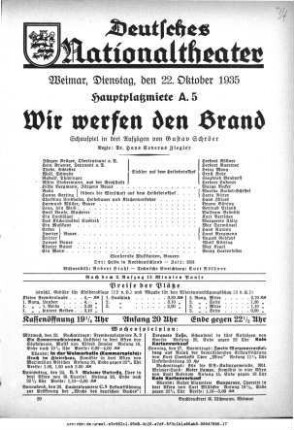 Wir werfen den Brand