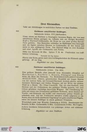 Drei Kleinodien (Nr. 615-617)