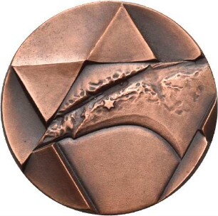 Medaille von Victor Huster als Entwurf für die Israelische Staatsmedaille (Probeprägung)