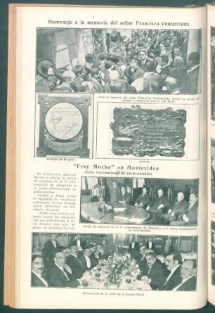 Homenaje a la memoria del señor Francisco Ventafridda
