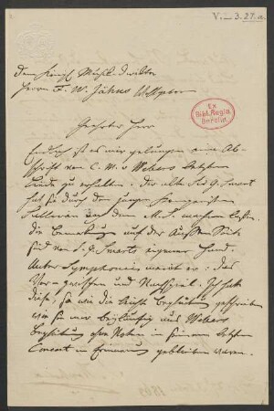 Brief an Friedrich Wilhelm Jähns : 27.10.1863