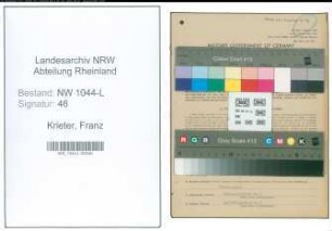 Entnazifizierung Franz Krieter , geb. 15.08.1905 (Landwirt)