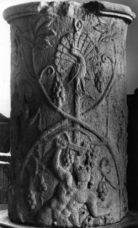 Reliefierte Säule "Römische Weinlese" : Reliefierte Säule "Römische Weinlese". Speyer: Historisches Museum der Pfalz mit Weinmuseum