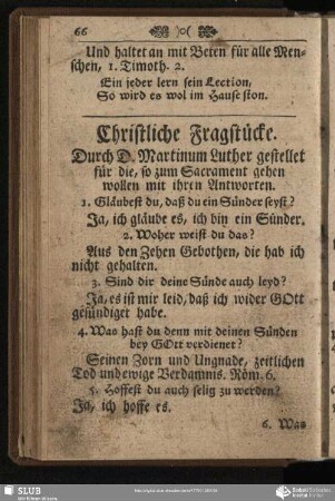 Christliche Fragstücke