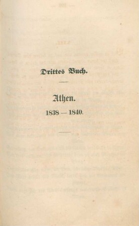 Drittes Buch. Athen. 1838-1840.