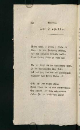 30-34, Der Einsiedler