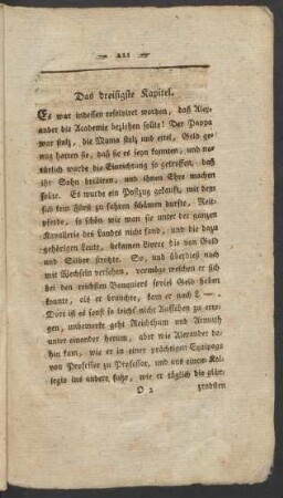 Das dreisigste Kapitel