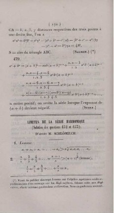 Limites de la série harmonique.