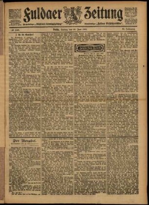 Ausgabe vom Freitag, den 26. Juni 1903.