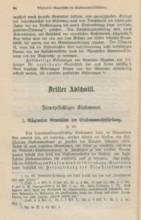 Dritter Abschnitt. Steuerpflichtiges Einkommen.
