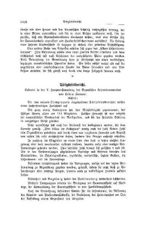 Tätigkeitsbericht : erstattet in der V. Hauptversammlung des Bayerischen Lehrerinnenvereins ; (Schluß)
