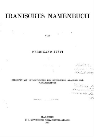 Iranisches Namenbuch