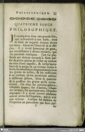 Quatrieme Songe Philosophique