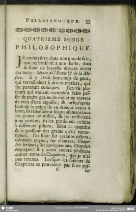 Quatrieme Songe Philosophique