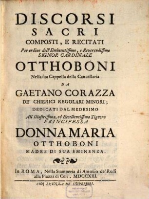 Discorsi Sacri
