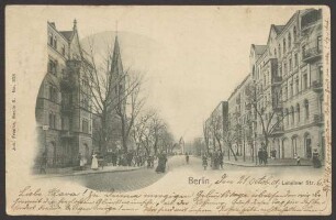 Ansichtskarte "Lehniner Str.", St.-Johannes-Basilikan an der heutigen Lilienthalstraße