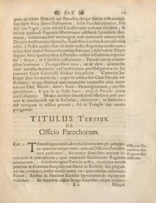Titulus tertius.