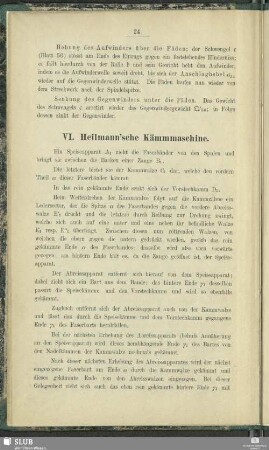 VI. Heilmann'sche Kämmmaschine
