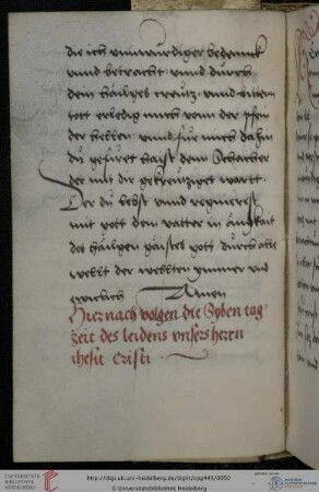 Sieben Tagzeiten vom Leiden Christi