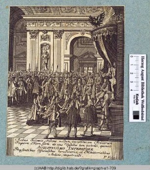 Blatt zum Krönungsdiarium Karls VI. von 1711