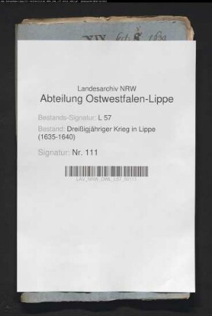 Kriegsdrangsale im Amt Varenholz
