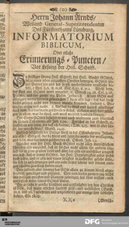 Christlicher Unterricht, selig zu leben und zu sterben.