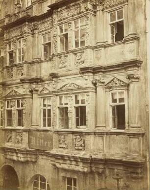 Haus zum Ritter St. Georg, Fassade, Heidelberg