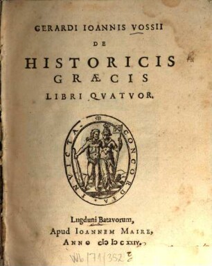De historicis Graecis libri quatuor