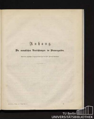 Anhang. Die monatlichen Verrichtungen im Blumengarten.