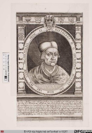 Bildnis Diether (Graf von Isenburg), 1459-61 u. 1575-82 Kurfürst u. Erzbischof von Mainz