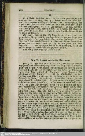 Die Göttinger gelehrten Anzeigen