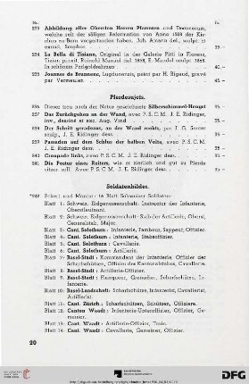 Soldatenbilder (Nr. 242-258) (mit Abb. Nr. 226)