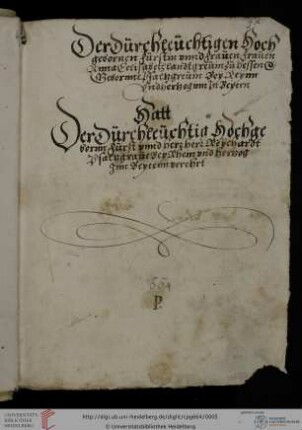 Widmung an die Pfalzgräfin Anna Elisabeth von der Pfalz (1549–1609).
