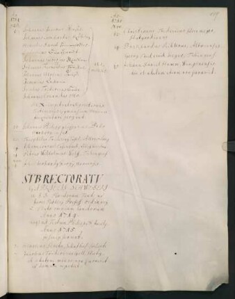 Winterhalbjahr 1714/1715. Rektorat Gabriel Schweder [nur November 1714]