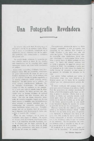 Una Fotografía Reveladora : [Del "Windsor Magazine"]