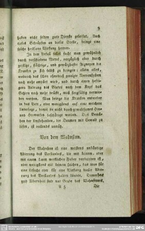 Von dem Wahnsinn