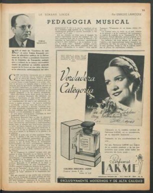 La semana lírica : Pedagogía musical