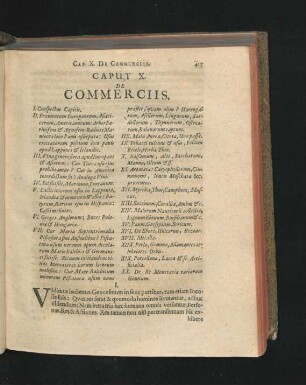 Caput X. De Commerciis.