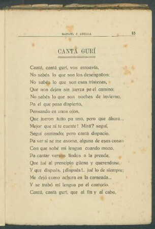 Cantá Gurí