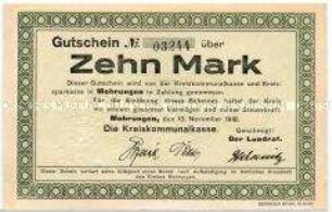 Kreis Mohrungen, 10 Mark