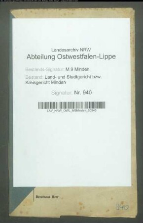 Sonstige: Hartmann, Johann Friedrich Wilhelm: