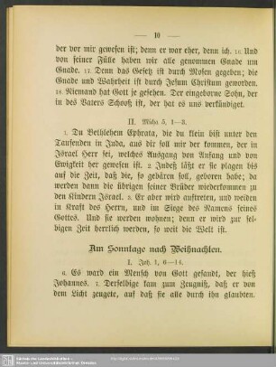 Am Sonntage nach Weihnachten