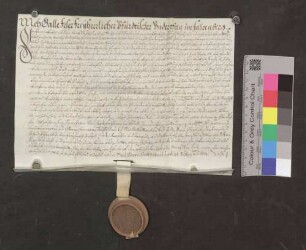 Galle Feser, freiherrlich pfirtischer Untertan im Fahrenberg, leiht von der Kirche St. Johann zu Breitnau 16 Gulden 6 Batzen Kapital.