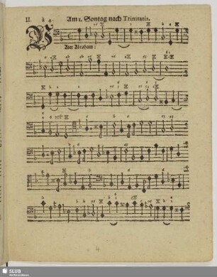 II. Am 1. Sontage nach Trinitatis: Vater Abraham erbarme dich mein