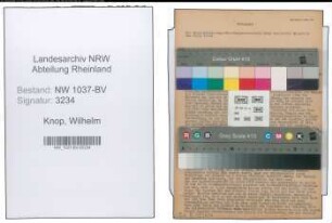 Entnazifizierung Wilhelm Knop , geb. 18.06.1889 (Polizeibeamter)